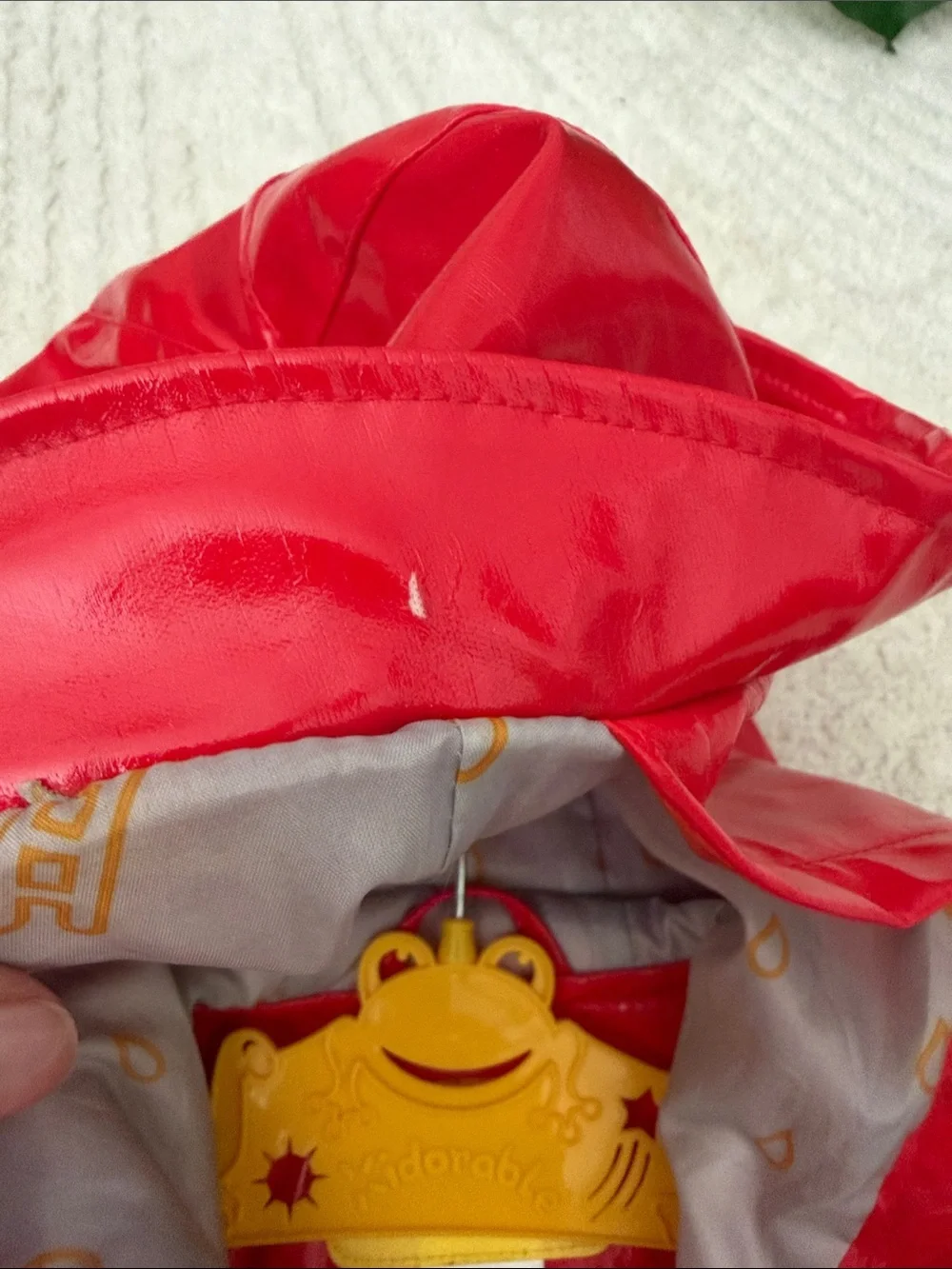 Kidorable Red & Yellow Firefighter Kids Raincoat with Hood